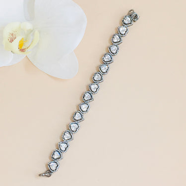 Oxidised Heart Bracelet Zayn Luxury Jewellery